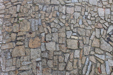 Texture of Cobblestone Street and stone street road