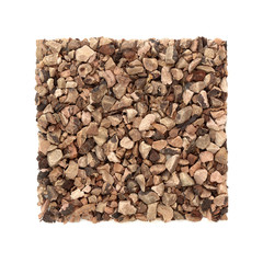 Bistort root herb used in herbal medicine to treat diarrhoea, digestive problems, mouth and throat infections & wounds including burns & has many other health benefits. On white. Polygonum bistorta.