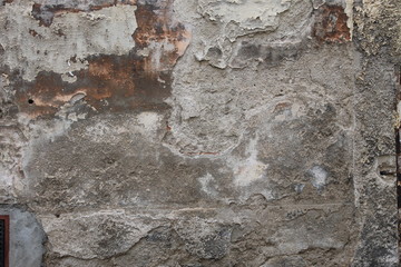 texture of old brick walls and old stucco