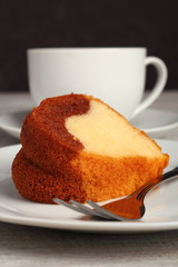 Chocolate and Vanilla Marble Cake