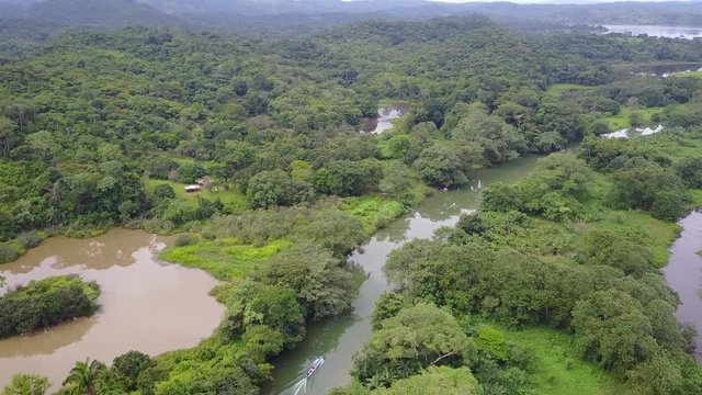 Embera indian of Panama country - Aereal images