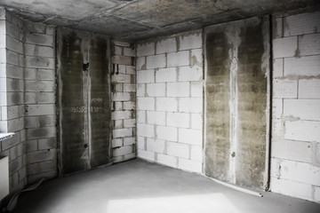interior of a room in construction