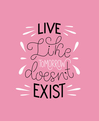 Vector calligraphy text with pink background 