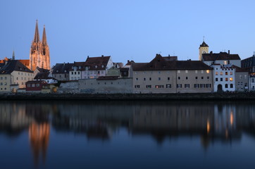 Regensburg Donau Dämmerung