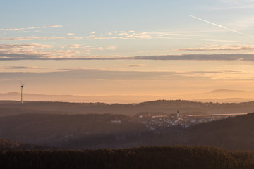 sunrise panorama trockau franconian switzerland