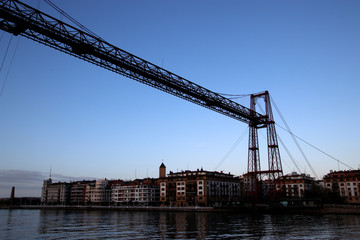 Bridge over the estuary of Bilbao