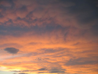 Cielo atardecer
