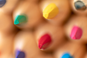 Color pencils macro
