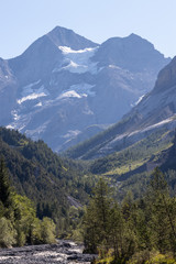 dirty bach glacier in sunshine
