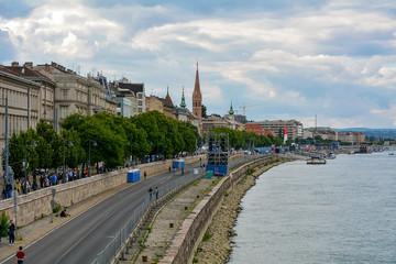 Budapest Hungary, city skyline. Old beautiful architecture in Budapest, Hungary 