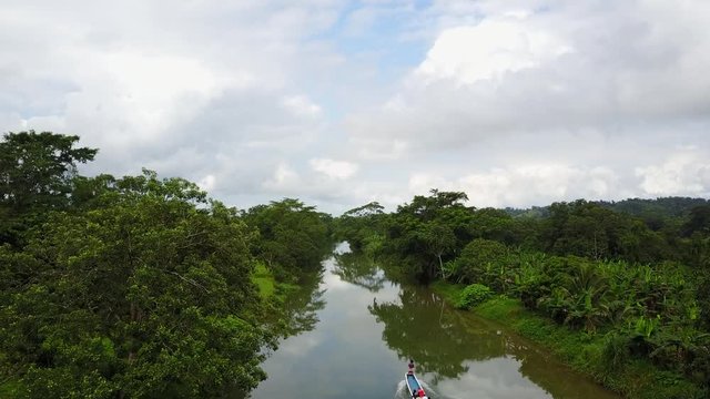 Embera indian of Panama country - Aereal images