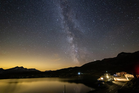 milky way in switzerland grimsel pass