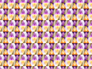 Fototapeta premium Geometric seamless pattern with hypnotic triangles