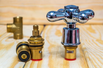 Cruciform hot and cold water main switch of spare parts