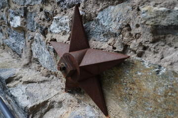 rusty metal star
