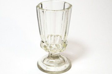 empty glass isolated on white background
