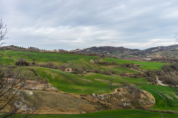 Marecchia valley countryside 