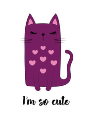 cute kitty card