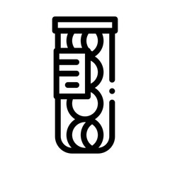 Ball Package Icon Vector. Outline Ball Package Sign. Isolated Contour Symbol Illustration