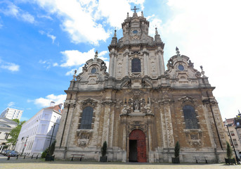 Fototapeta na wymiar Church of St. Jean Baptiste au Beguinage in Brussels, Belgium