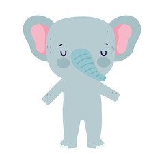 cute elephant animal wildlife cartoon