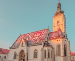 Urban city architecture of Zagreb