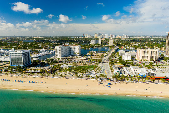 Aerial photo Fort Lauderdale Beach Park Broward County