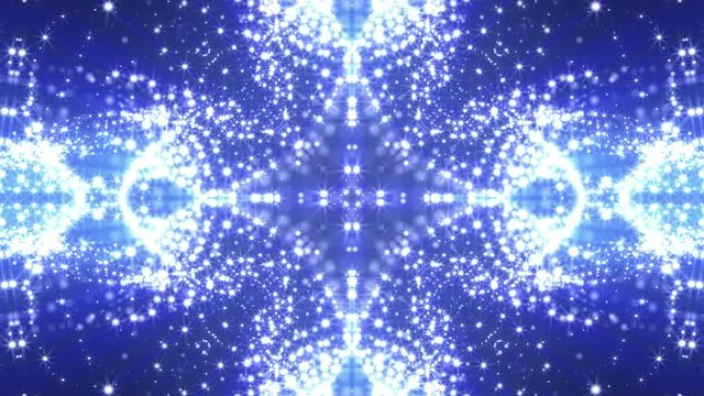 purple moving kaleidoscope pattern. Abstract animated background. 3d render