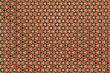 An abstract background of the Christmas dinner table