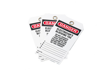 Tag Out Danger Labels