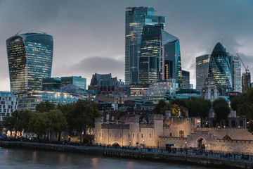 Foto op Plexiglas City of London District and Tower of London Royal Palace © Donatas Dabravolskas