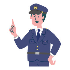 警察官　説明　男性