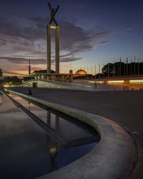 Sunset In  Lapangan Banteng Jakarta Indonesia