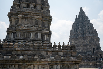 プランバナン寺院群の風景