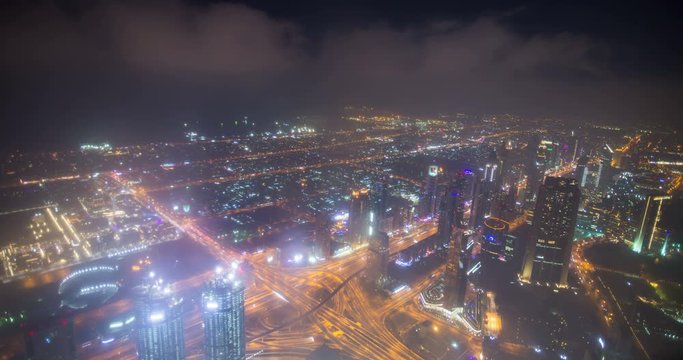 Time Lapse Video Of Dubai Business City Downtown