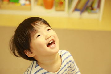 笑顔の男の子