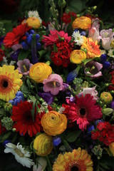 Colorful wedding flowers
