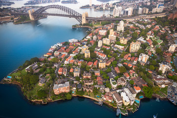 Kirribilli Suburb Peninsula in Sydney Harbour, Australia 