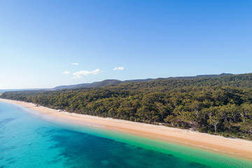 Fototapeta na wymiar Moreton Island, Queensland, Australia from above