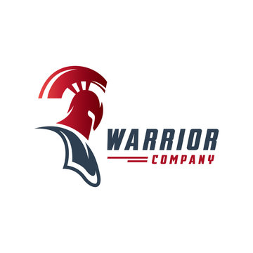 warrior head logo design