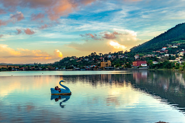 Beautiful landscape of a lake in Brazil