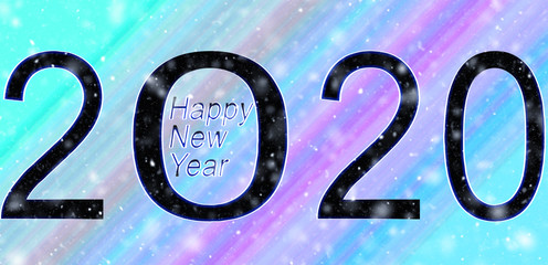 Happy New Year Karte für 2020