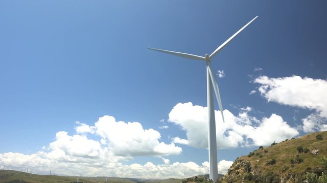 A Wind turbine in Makara New Zealand, near Wellington