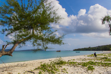 Koh Rong Island - Long Set Beach on a summer day