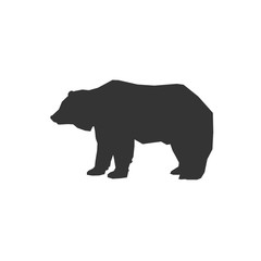 Obraz na płótnie Canvas bear icon vector illustration for graphic design and websites