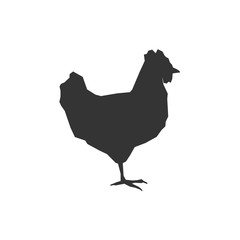 chicken icon animal vector illustration for graphic design and websites