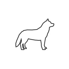 Obraz na płótnie Canvas dog icon vector illustration for graphic design and websites