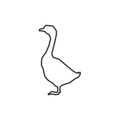 duck icon vector illustration for graphic design and websites