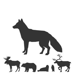 fox animal icon vector illustration for graphic design and websites