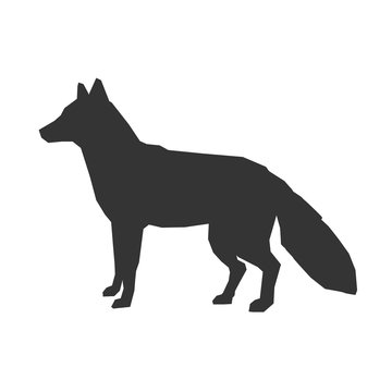 fox animal icon vector illustration for graphic design and websites